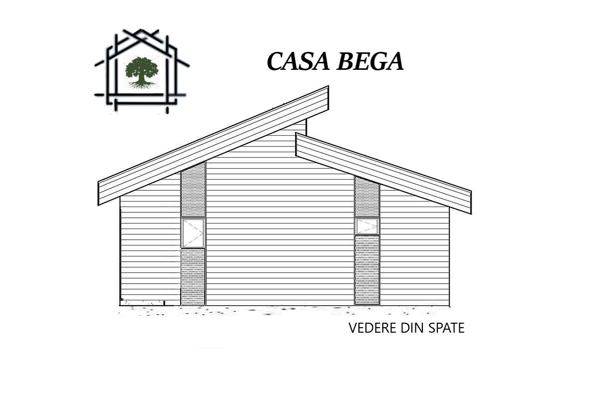Casa Bega – vedere laterală casă din lemn