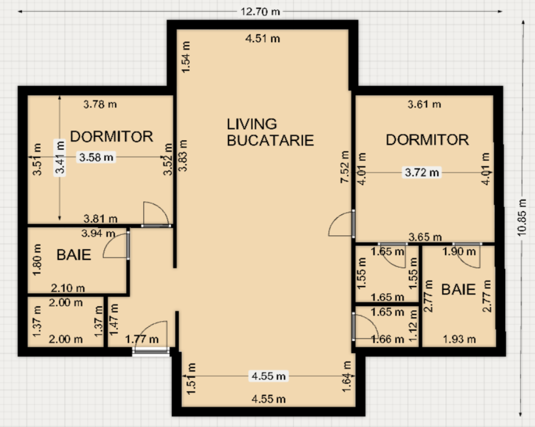 Plan arhitectural Casa Olt