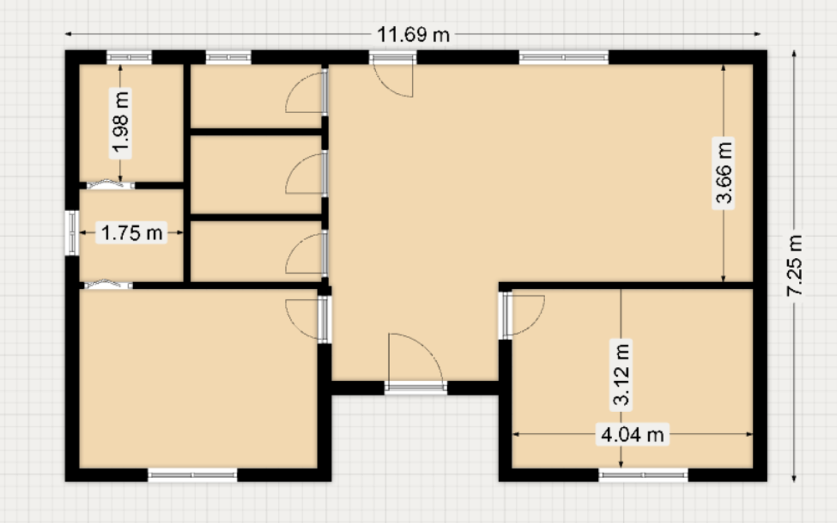 Plan arhitectural Casa Sierra