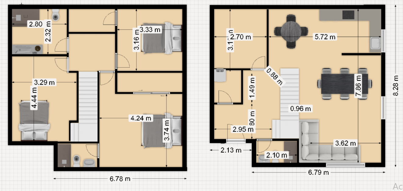 Plan arhitectural Casa Someș