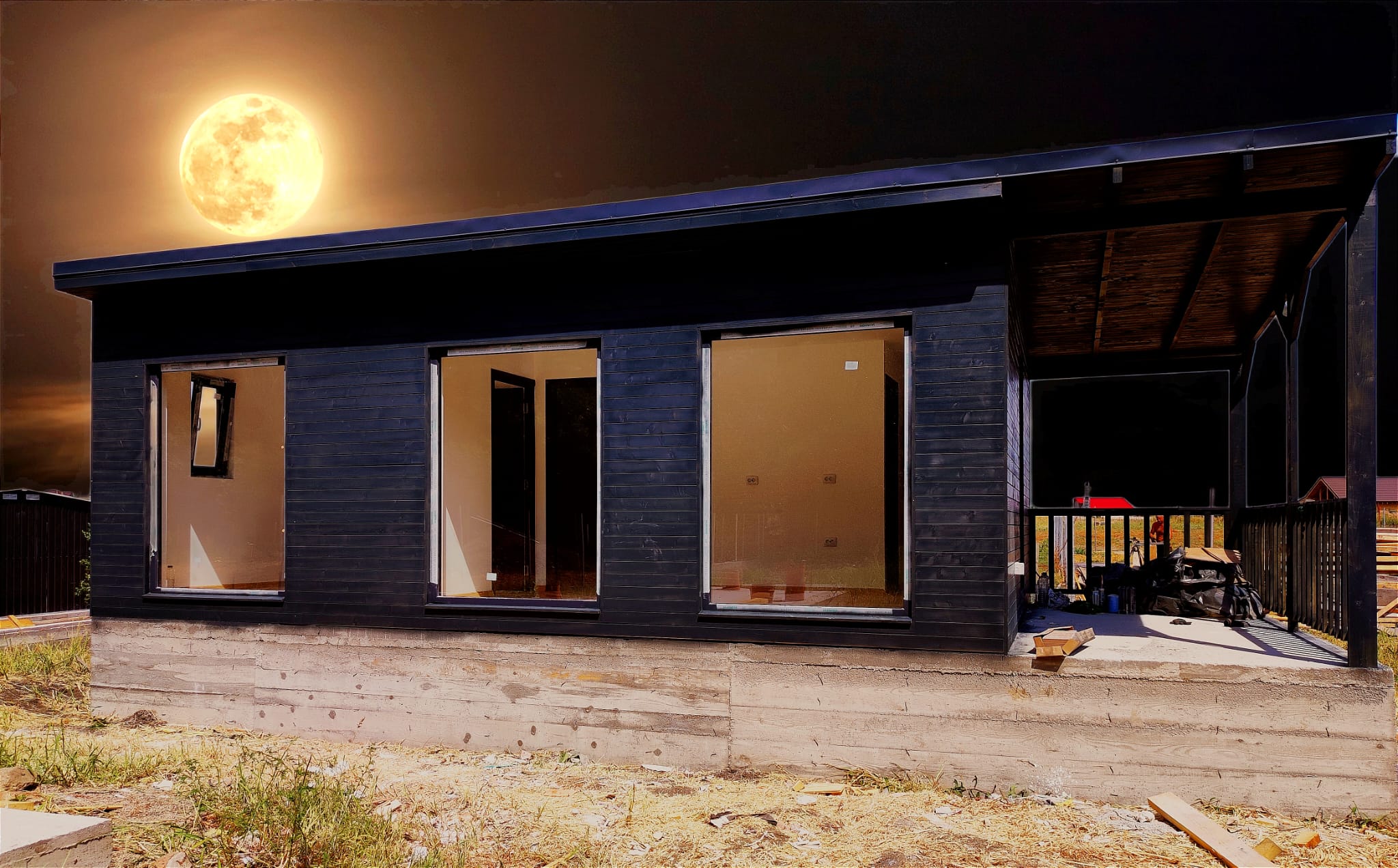 Tiny House Romania – Casa Brad XL – vedere laterală